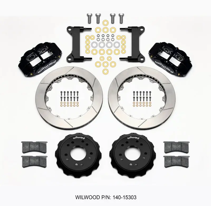 Wilwood Narrow Superlite 6R Front Hat Kit 13.06 63-87 C10 W/ Wilwood Pro Spindles - 140-15303 1