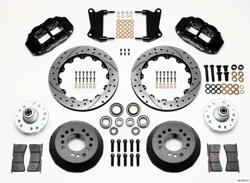 Wilwood Narrow Superlite 6R Front Hub Kit 12.88In Drilled 67-69 Camaro 64-72 Nova Chevelle - 140-9803-D 1