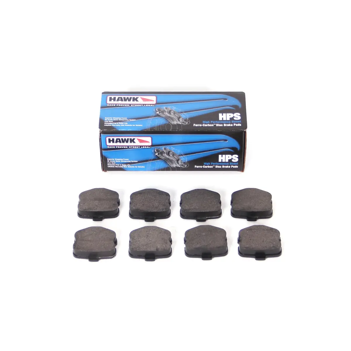 Hawk Hps Rear Brake Padlets C6 Corvette Grand Sport / Z06 (2006-2012) 1