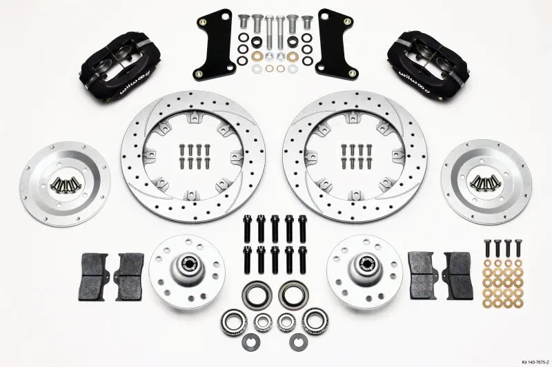 Wilwood Forged Dynalite Front Kit 12.19In Drill-Zinc 67-69 Camaro 64-72 Nova Chevelle - 140-7675-Z 1