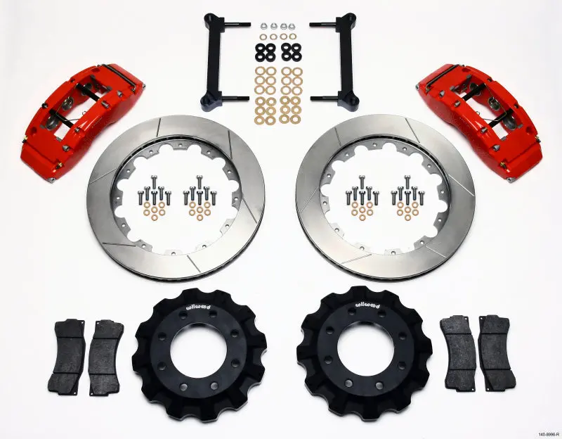 Wilwood Tc6r Front Kit 16.00In Red 1999-2010 Gm H2 Truck/Suv 2500 - 140-8996-R 1