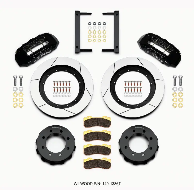 Wilwood Tx6r Front Kit 16.00In Black 2005-2012 Ford F250/F350 4Wd - 140-13867 1