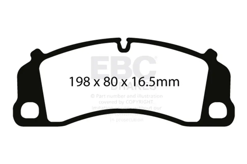 Ebc Redstuff Front Brake Pads Porsche 991.2 / 992 Carrera (2017+) 2