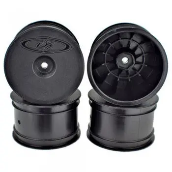 Speedline Buggy Wheels For Associated B6.1 - B64 / Tlr 22 - 22X-4 / Rear / Black / 4Pcs 1