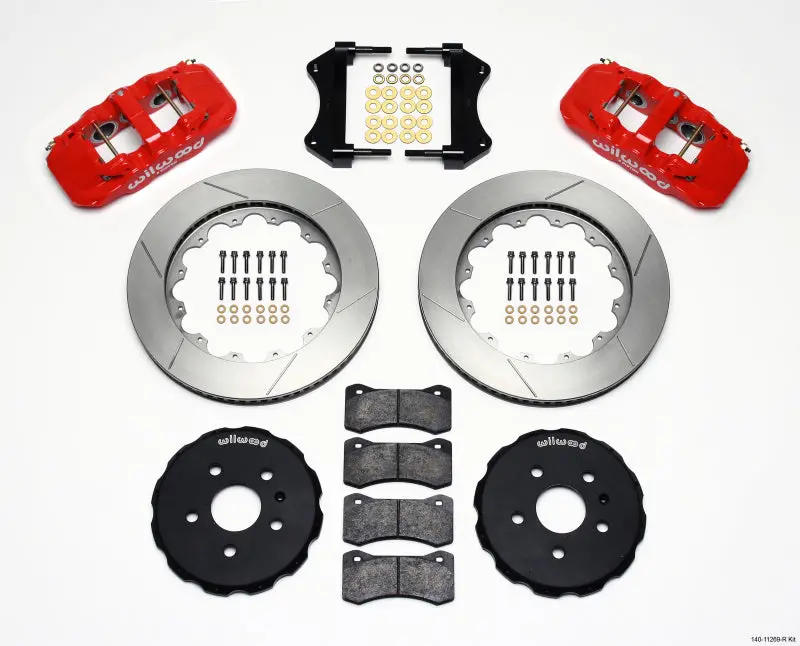 Wilwood Aero6 Front Hat Kit 14.25 Red 2010-2015 Camaro - 140-11269-R 1