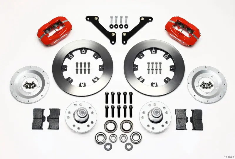 Wilwood Forged Dynalite Front Kit 12.19In Drilled Red 70-78 Camaro - 140-8582-R 1