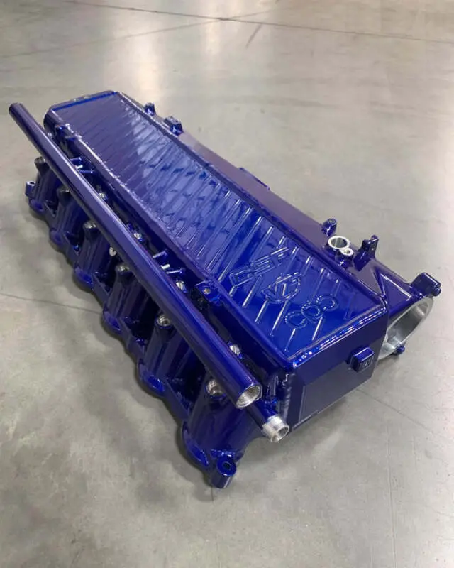 Csf Toyota A90/A91 Supra/ Bmw G-Series B58 Charge-Air Cooler Manifold - Lp Blue 1