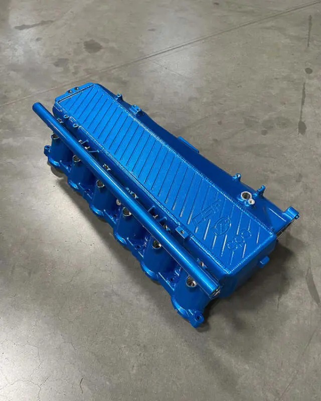 Csf Toyota A90/A91 Supra/ Bmw G-Series B58 Charge-Air Cooler Manifold - Cusco/Verus Engineering Blue 1
