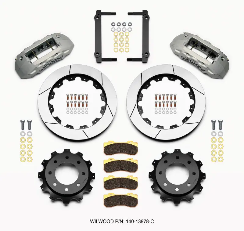 Wilwood Tx6r Rear Kit 16.00In Clear Ano 1999-2010 Gm H2 / 2500 4.63 Cntr - 140-13878-C 1