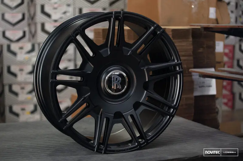 Vossen X Novitec Sp2 22X9.5 Et:8 Satin Black Rolls-Royce Ghost 2Nd Gen Front Wheel 1