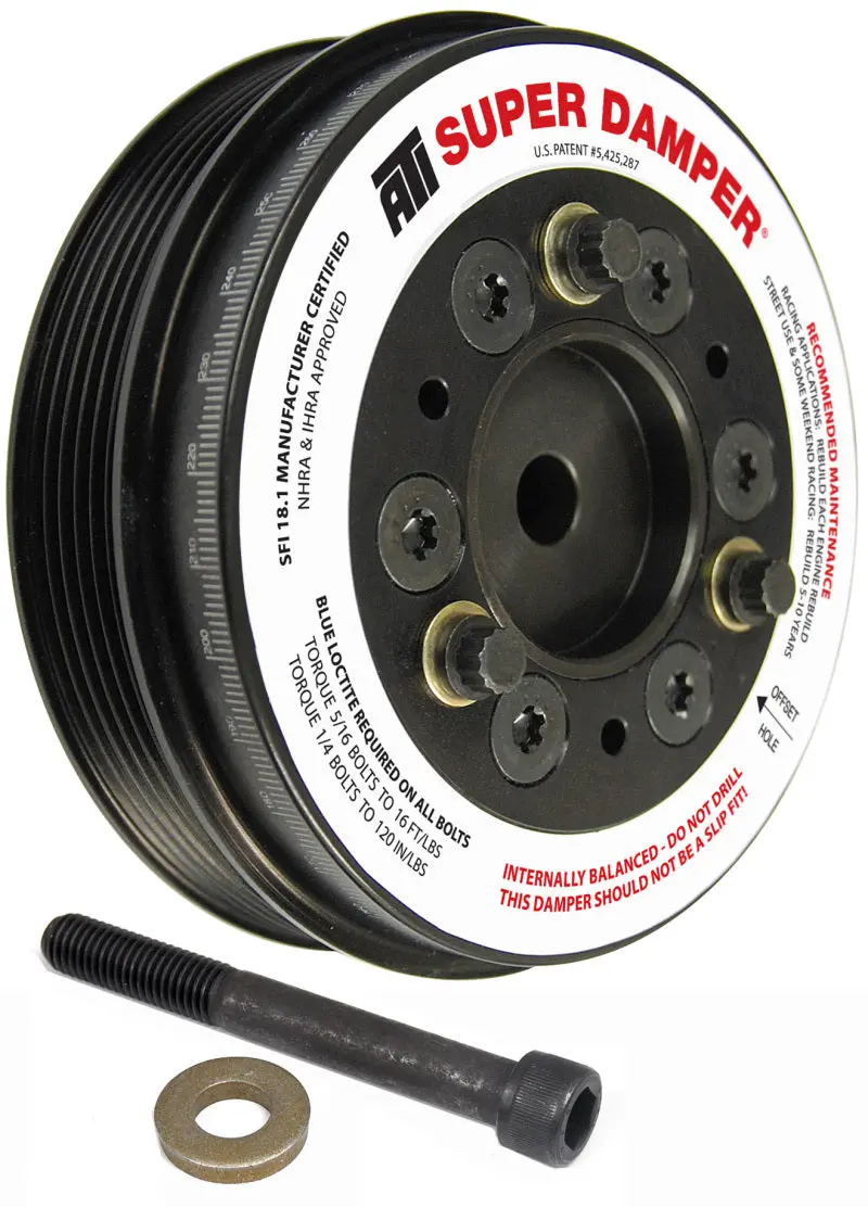 Ati Damper - 5.74In - Alum - 6 Grv - Mini Cooper S - 1.6L - 2 Percent Od - 1Pc 1
