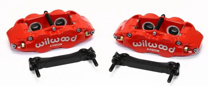 Wilwood Narrow Superlite 4R Rear Caliper & Bracket Kit - Red 97-13 C5/C6 Corvette W/ Oem Rotors - 140-14026-R 1