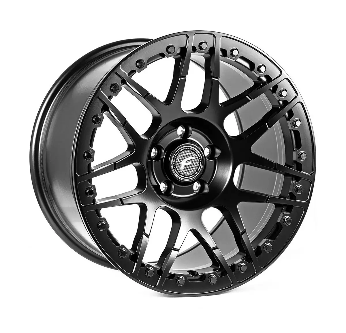 Forgestar 17X11 Satin Black F14 Beadlock C6 / C7 Corvette (2006-2019) 1