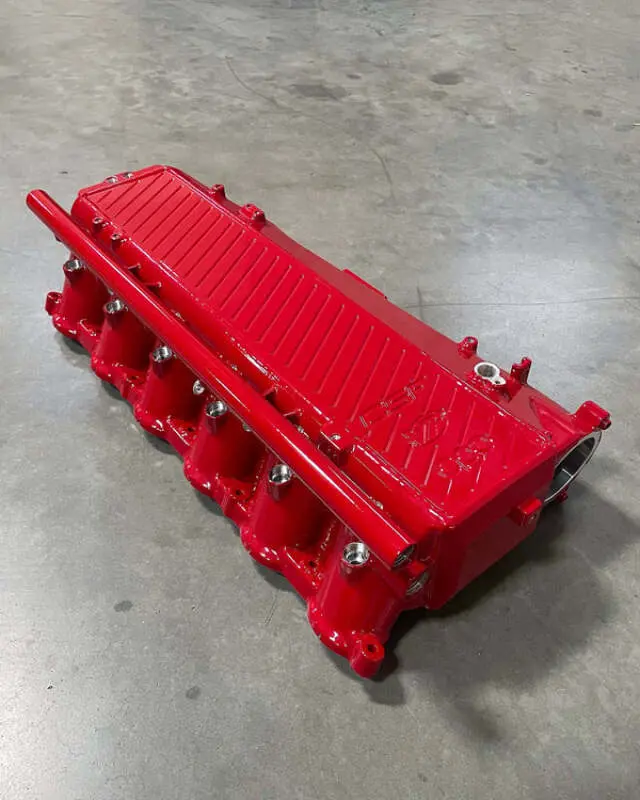 Csf Toyota A90/A91 Supra/ Bmw G-Series B58 Charge-Air Cooler Manifold - Renaissance Red 1