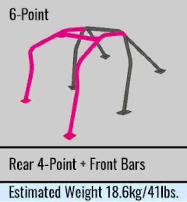 Cusco Roll Cage 6Pt Around Dash D1 Chromoly 89-94 Nissan Skyline R32 - Non-Sunroof (S/O / No Cancel) 1