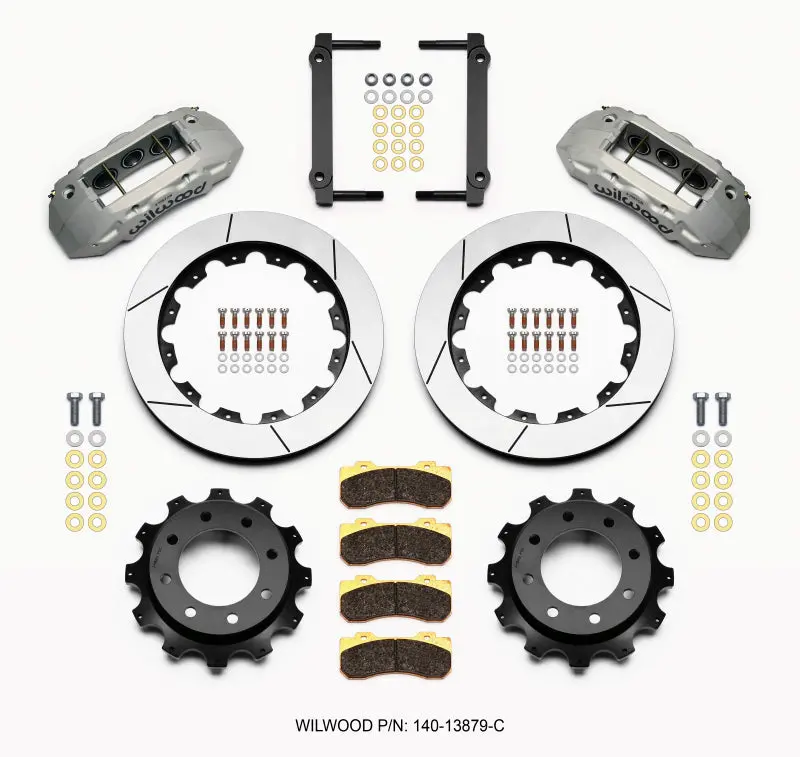 Wilwood Tx6r Rear Kit 16.00In Clear Ano 1999-2010 Gm Trk 2500 Hd 4.84 Cntr - 140-13879-C 1