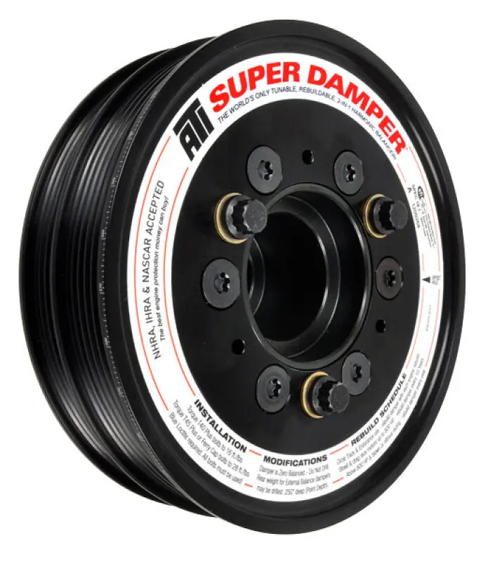 Ati Damper - 6.78In - Al - 10 & 6 Grv - 2011+ Ford Coyote 5.0 Mustang (Oem Diameter W/Ac Pulley) 1