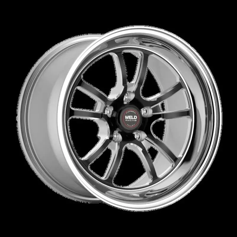 Weld S70 Rt-S 17X5in / 5X112 Bp / 2.2In. Bs - Black Center - Polished Shell Wheel 1
