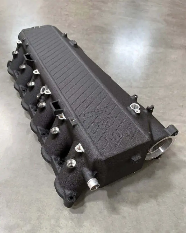 Csf Toyota A90/A91 Supra/ Bmw G-Series B58 Charge-Air Cooler Manifold - Crinkle Black 1