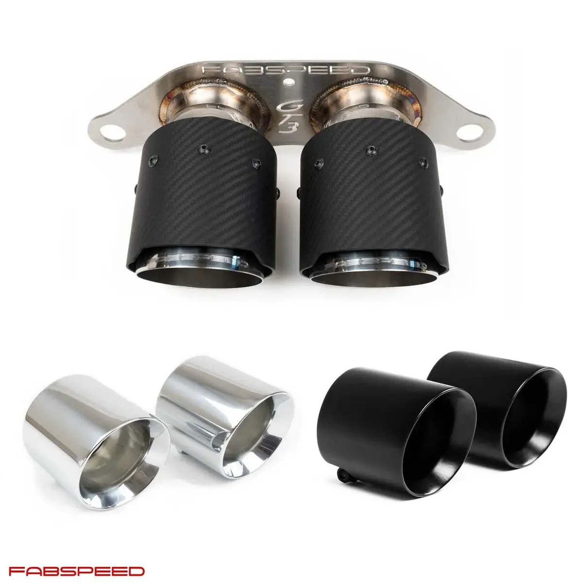 Fabspeed Deluxe Dual Style Tips Porsche 997.2 Gt3 / Gt3 Rs 1