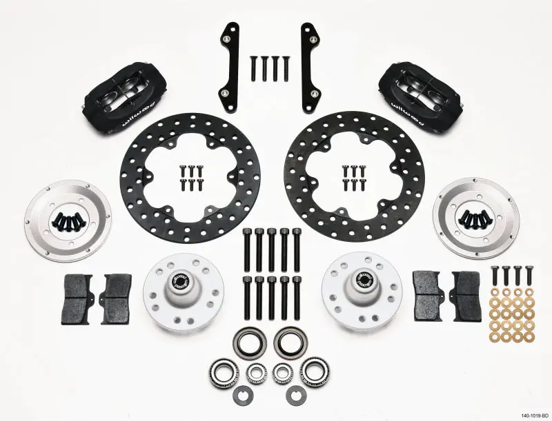 Wilwood Forged Dynalite Front Drag Kit Drilled Rotor 70-78 Camaro - 140-1019-Bd 1