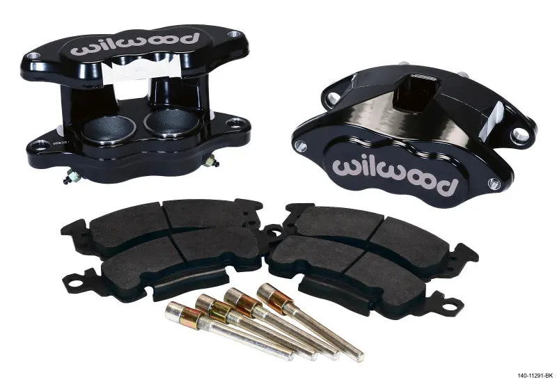 Wilwood D52 Front Caliper Kit - Black Pwdr 2.00 / 2.00In Piston 1.04In Rotor - 140-11291-Bk 1