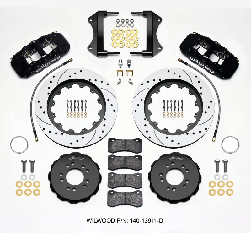 Wilwood Aero6 Front Hat Kit 15.00 Drilled 2014-Up Corvette C7 W/Lines - 140-13911-D 1