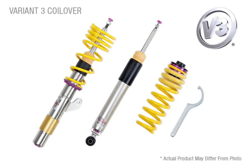 Kw Coilover Kit V3 Chev Corvette (C7) W/O Elec Shock Control Coilover Kit Incl. Leaf Spring Removal - 35261024 1