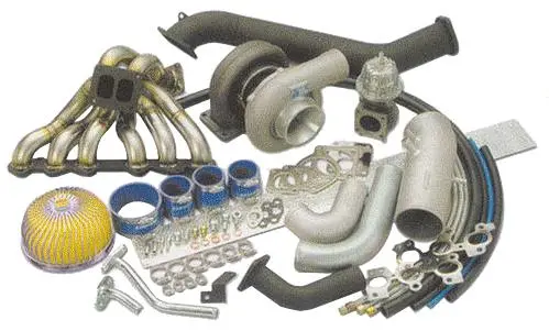 Greddy 93-96 Mazda Rx-7 Turbo Upgrade Kit - Td06sh 25G-16Cmsqd Turbo Sus Manifold 50Mm & Type R08 Wg 1