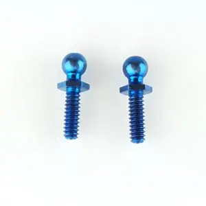 Blue Titanium Long Hex Ball Stud (2) 1