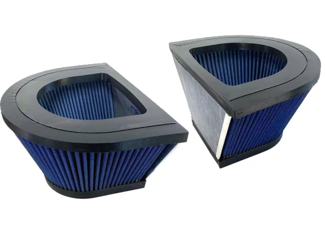 Attack Blue Dry Nanofiber Filters C8 Corvette Z06 (2023+) 1