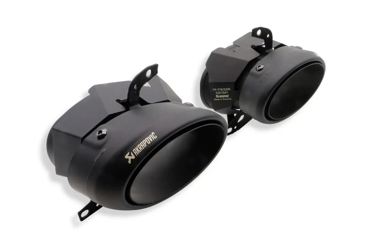 Akrapovic Black Titanium Tail Pipe Set Porsche 992 Turbo / Turbo S (2020+) 1