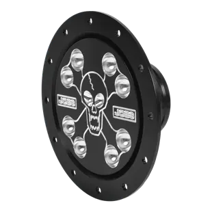 Fuel Filler, Skull Pattern - Black 1