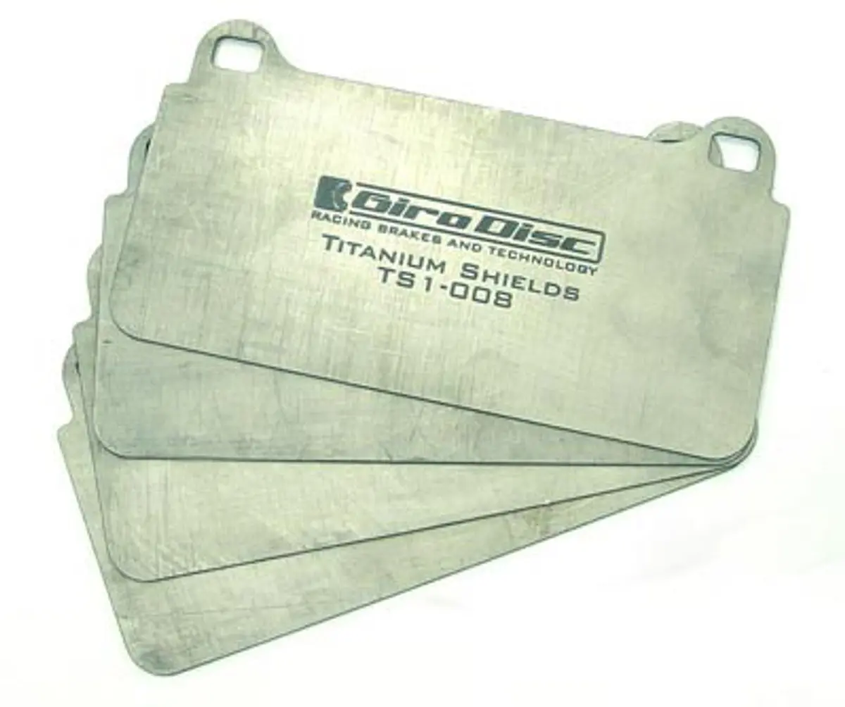 Girodisc Rear Titanium Pad Shields C6 Corvette Z51 (2005-2013) 1