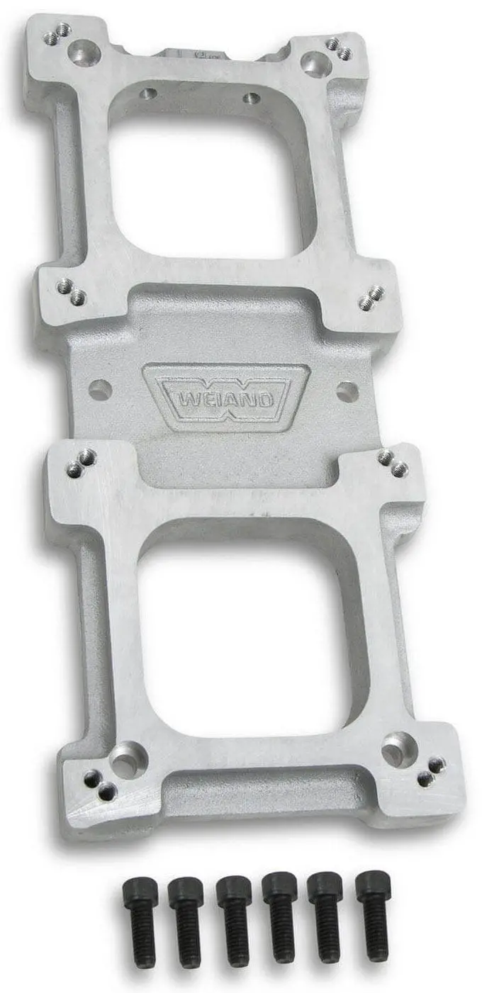 Weiand Satin-Finish Supercharger Carburetor Adapter – Model Wm7163 1