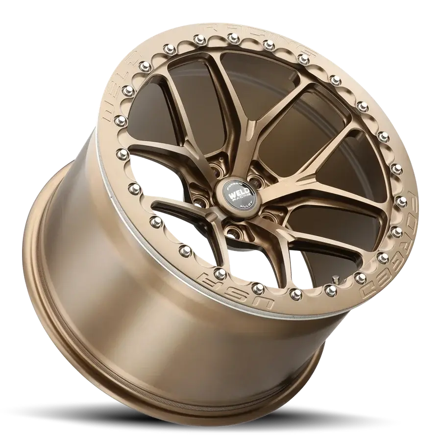 Weld 18X8.5 Rm105 Front Single Beadlock Drag Wheel Lamborghini Huracan 1