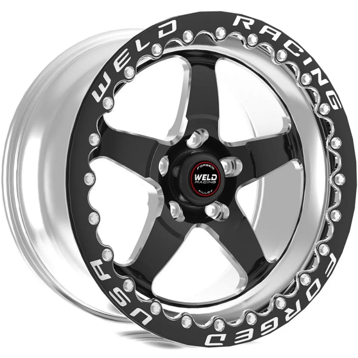 Weld 17X11 S71 Black Beadlock Wheel C6 / C7 Corvette Grand Sport / Z06 (2006-2019) 1