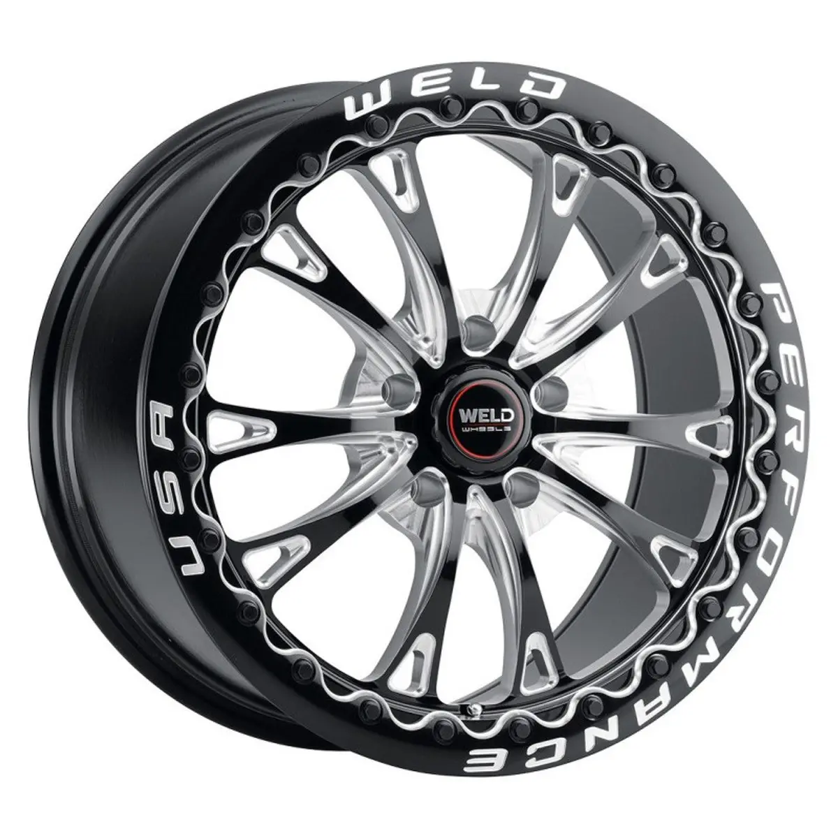 Weld 18X12 Belmont Drag Beadlock Wheel C8 Corvette (2020+) 1