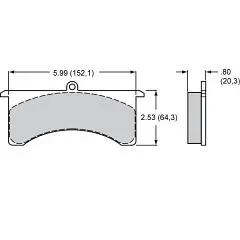 Bp-40 Pad Set For Gn 6 Piston Caliper 1