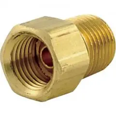 1/8" Npt To 3/16" Inverted Flare, Straight 1