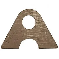 Tab, Cross Bar, Front Clip, 1/4" Thick, 1/2" Hole, Steel 1