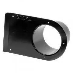 3 1/2" Black Exhaust Flange 1