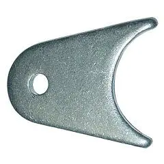 Radius Tab, 1 1/4" Long, 1/8" Steel, 1/4" Hole 1
