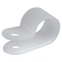 3/16" White Nylon Clamp 1