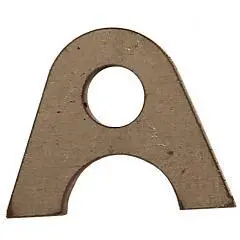 Tab, Steel, 3/16" Thick, 3/8" Hole 1