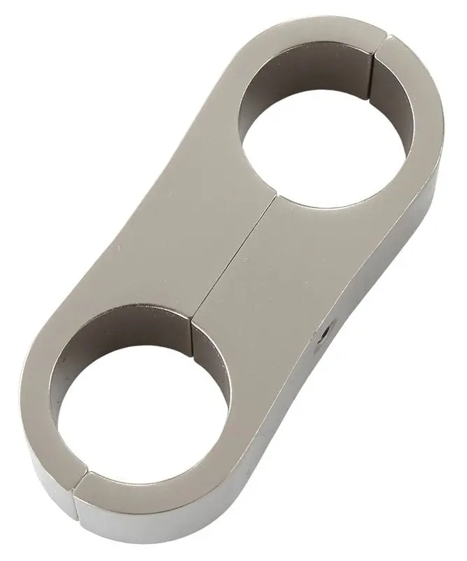 Billet Aluminum Dual Hose Separator – 15Mm Threaded Ports, Compact Design For Brake Or Coolant Lines 1