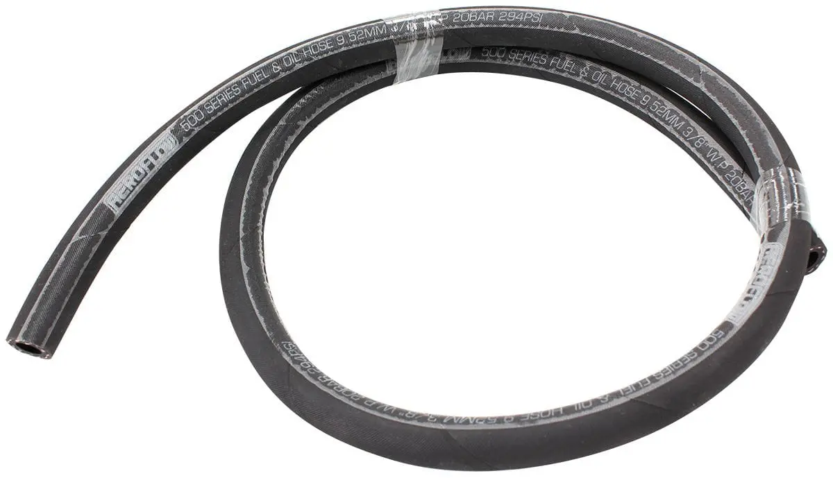 500 Series Black Push-Lock Fuel Line Hose – -5An Size, 2-Meter Length (Af500-05-2Mblk) 1