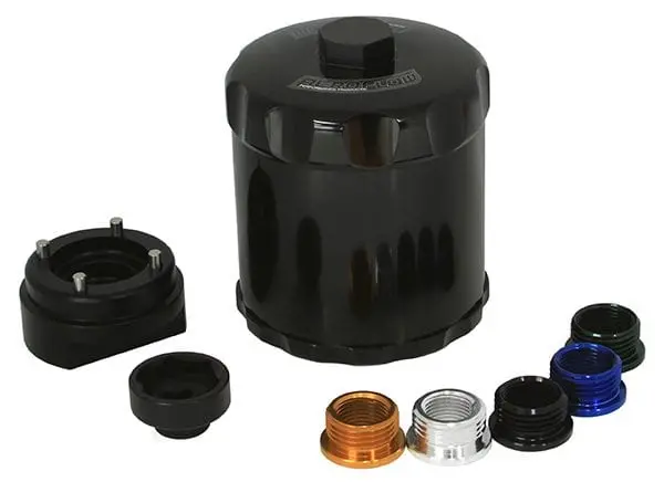 Black Anodized Reusable Billet Spin-On Oil Filter – Af64-2016Blk 1