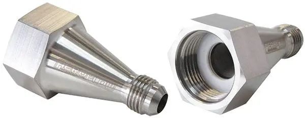Nitrous Bottle Adapter With Integrated -4An Filter (Af758-04) 1