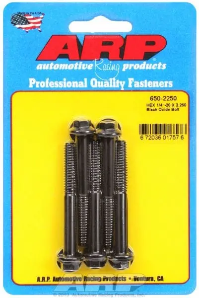 Arp Ar650-2250 Five-Piece Hex Head Bolt Kit – Black Oxide Finish 1